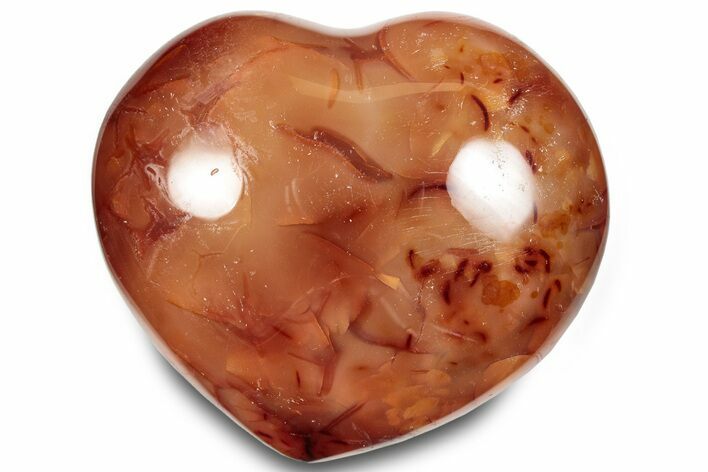 Colorful Carnelian Agate Heart #293743